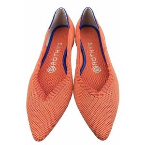 Rothys The Point Women's Size 6 US Persimmon Pointed Toe Slip on Flats Shoes